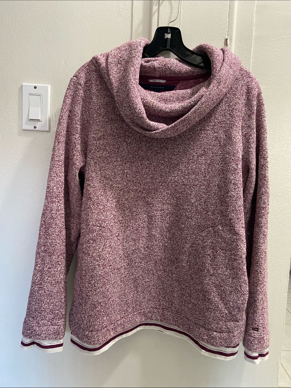 Tommy Hilfiger Dusty Rose Cowl Neck Pullover Sweater